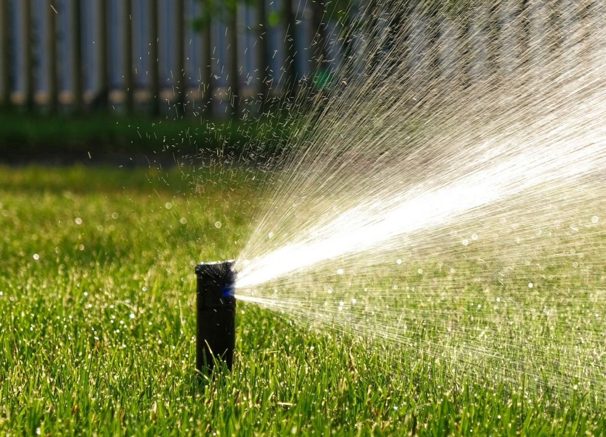 Tuinberegening in het gazon